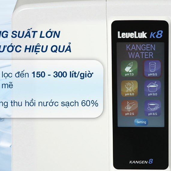 Máy lọc nước Kangen LeveLuk K-8